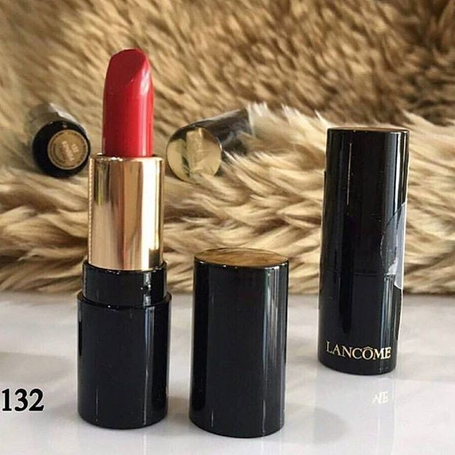 [Hàng Pháp] Son mini Lancome L'absolu Rouge 132 Caprice Màu Đỏ Tươi, unbox