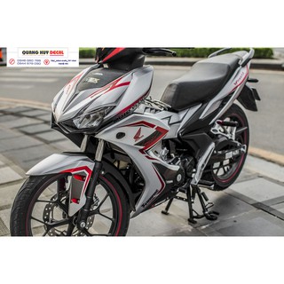 Tem trùm Winner X XÁM đỏ, độ dán team decal xe thiết kế rẻ đẹp theo yêu cầu