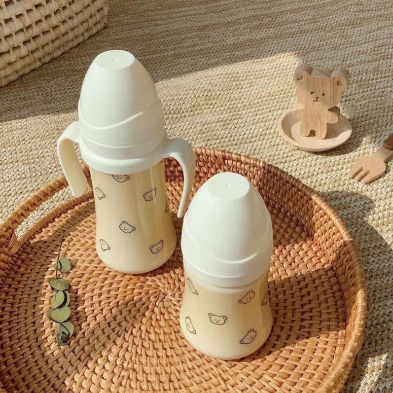 Bình sữa - hút DotGom/ HeartGom/PPSU gấu đen/ gấu tim 200ml- 300ml chính hãng cho bé