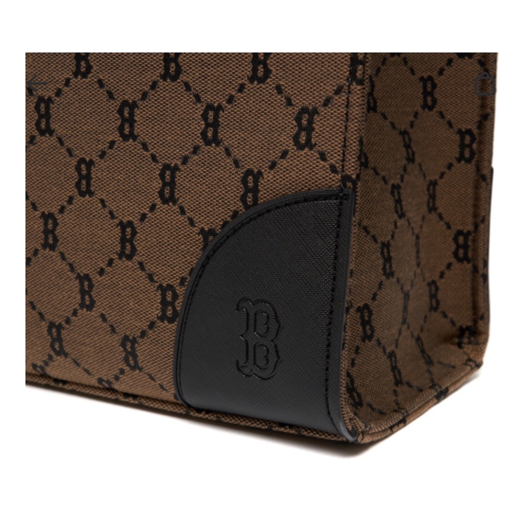 Túi MLB Monogram nâu sẫm Boston
