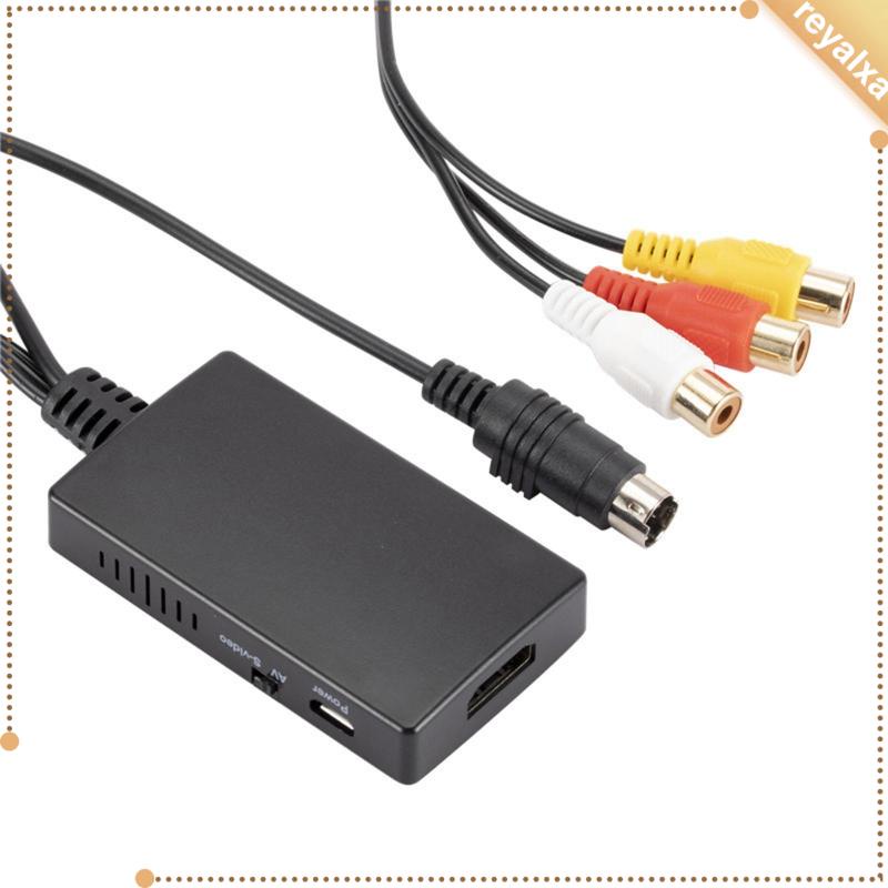 Bộ Chuyển Đổi AV S-video Sang HDMI PAL / NTSC Cho Máy Phát DVD Blue-Ray N64 VHS VCR