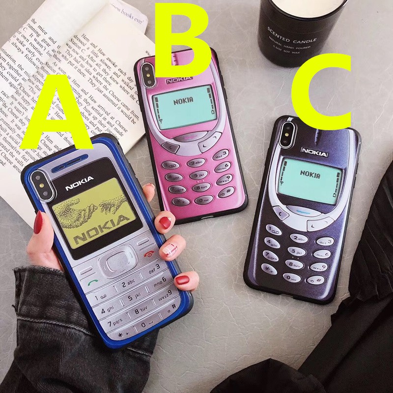 Ốp điện thoại TPU mềm hình chiếc điện thoại NOKIA cổ điển dành cho iPhone12/12pro/12promax//7/8/7p/8p/X/XS/Xr/Xs Max | BigBuy360 - bigbuy360.vn