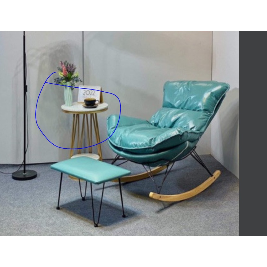 ghế bập bênh thư giãn, sang trọng ngả người lớn  Ban công  thư giãn ghế sofa lười phòng khách kèm đôn-  hàng nhập khẩu