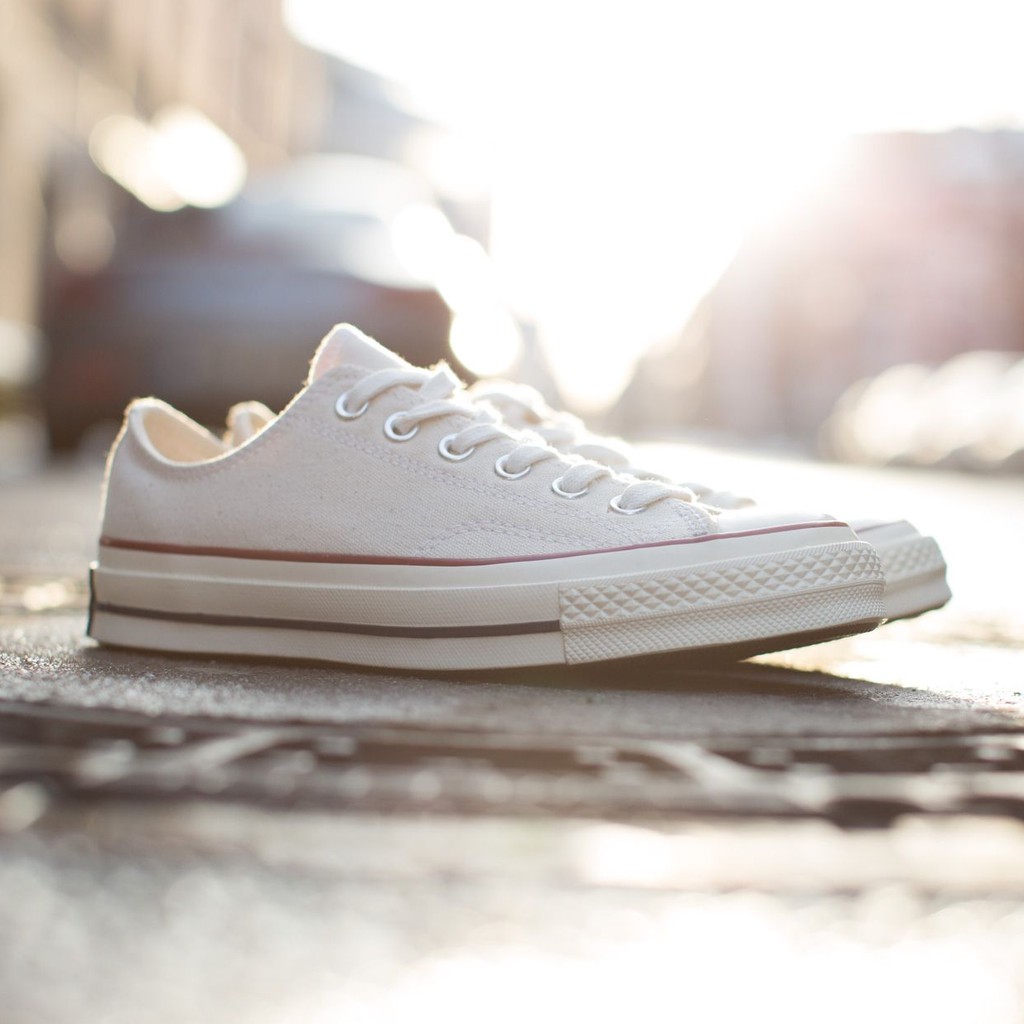 Giày Thể Thao Auth CONVERSE CHUCK TAYLOR 70S LOW TRẮNG KEM Chính Hãng 100%