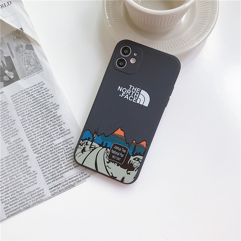 Ốp điện thoại silicon núi lửa The North Face cho iPhone 6 6S 7 8 Plus SE 2020 X XS MAX XR 11 Pro Max 12 Pro Max 12 Mini