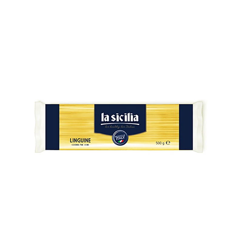 Mì Sợi Dài Dẹp Linguine – La Sicilia Linguine Pasta 500g (Ý)[Date 10/2023]