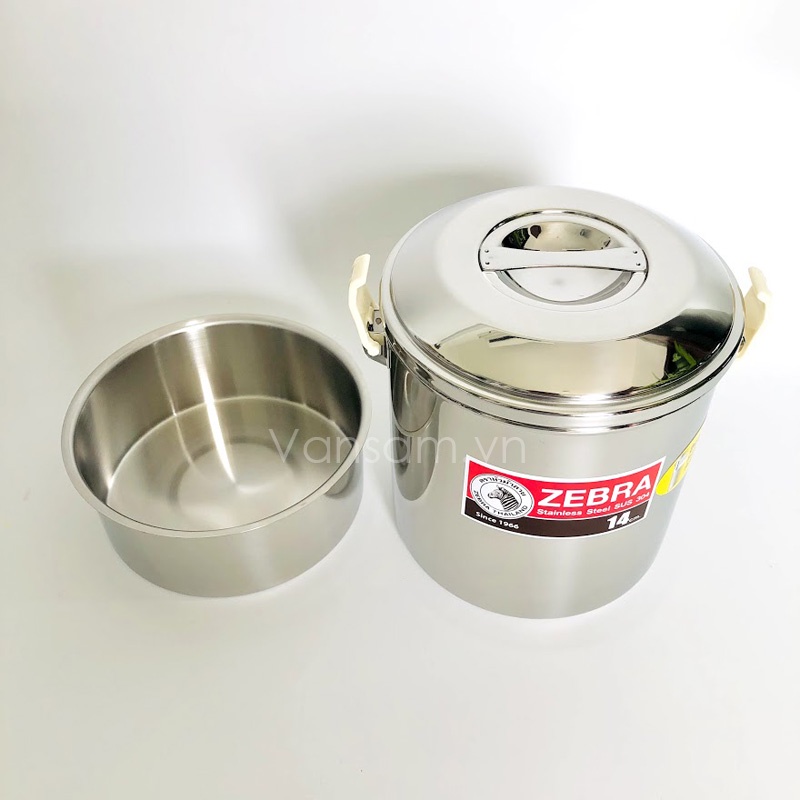 Camen inox 304 Zebra có ngăn sâu lòng 14cm: 151625 - 12cm: 151624