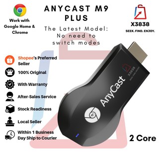 Thiết bị dongle Anycast M9 PLUS kết nối wifi DLNA Airplay HDMI 1080P dành cho TV tương thích với Google Home