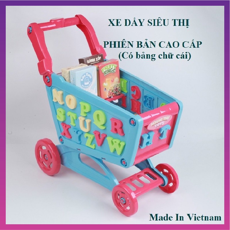 Đồ Chơi Xe Đẩy Siêu Thị Cao Cấp Cho Bé Nhựa PP Chính Phẩm, Phiên Bản Mới Nhất 2020