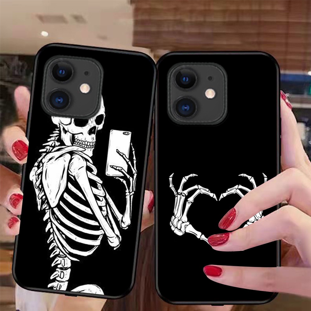 Ốp lưng điện thoại Iphone 11 bộ xương phong cách độc lạ chất