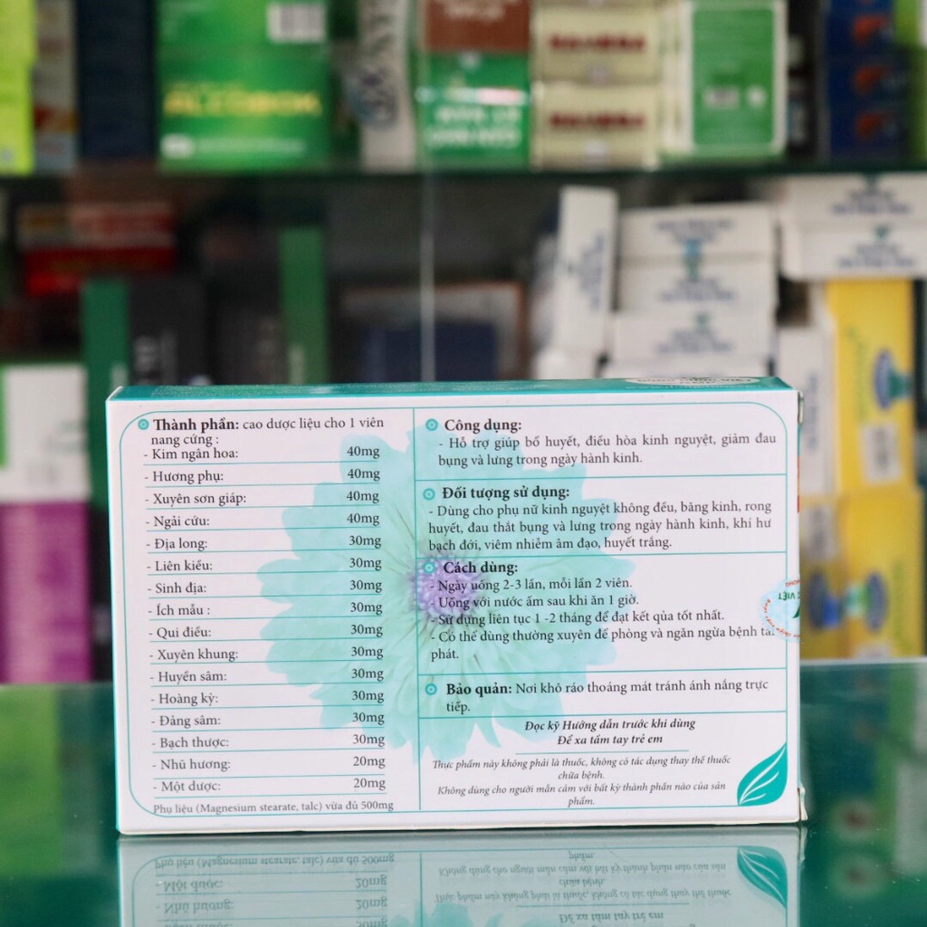 Bạch đới Đông Dược Việt – Hỗ trợ điều hòa kinh nguyệt, giảm viêm nấm âm đạo (Hộp 30 viên)