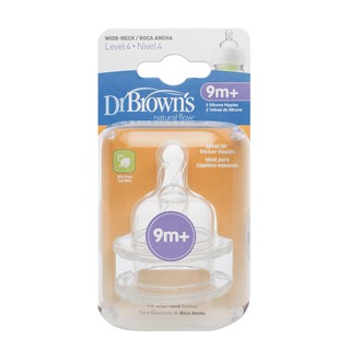 ( TÁCH SÉT) Núm ty thay thế bình sữa cổ rộng Dr.Brown's dòng Option