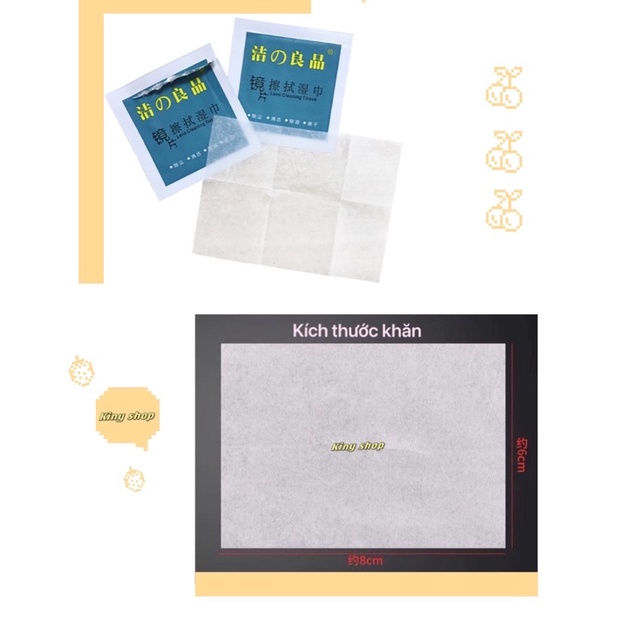 ***KHĂN GIẤY ƯỚT LAU KÍNH ĐA NĂNG [combo 10 gói]***