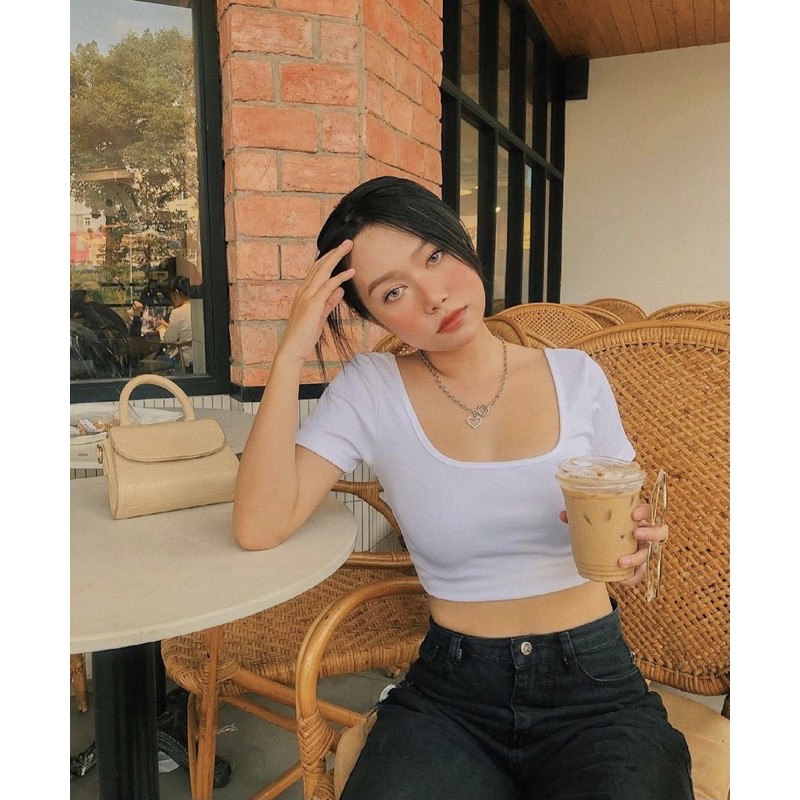 🍒ÁO_CROPTOP_NƠ_LƯNG🥑
