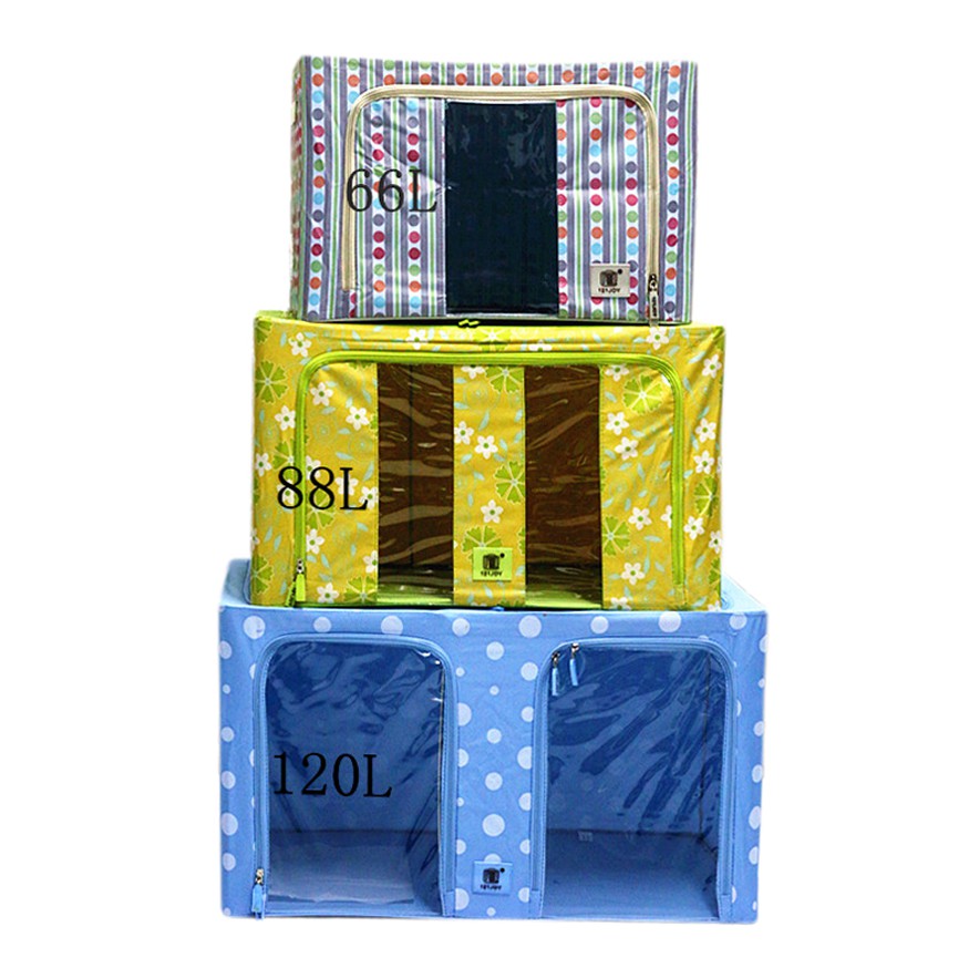 Hộp đựng đồ vải khung thép cao cấp 44L-55L-66L-88L-120L