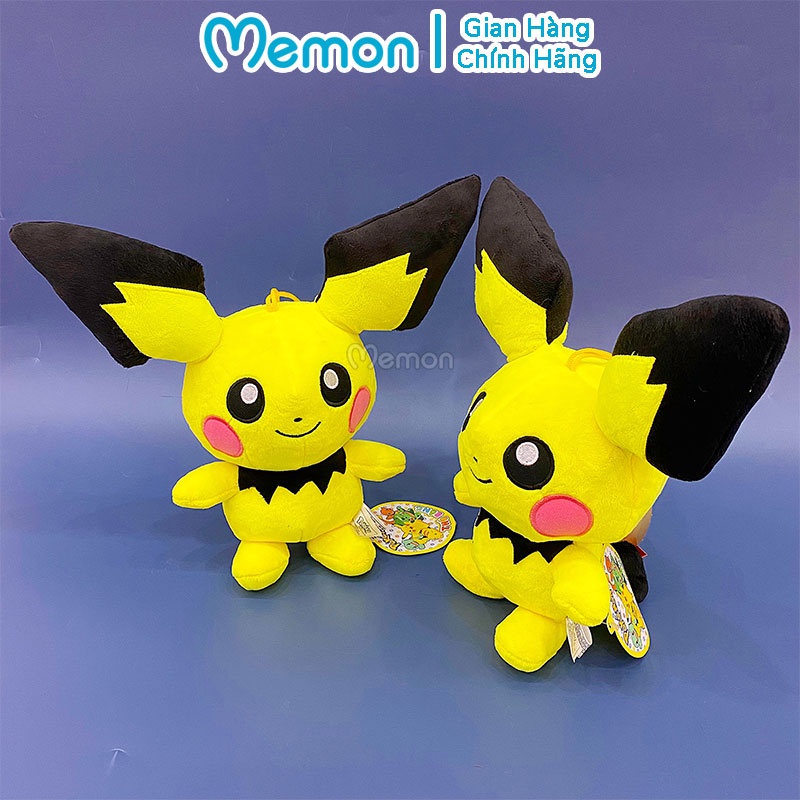 Gấu Bông Pikachu Tai Đen Pokemon Cao Cấp Memon