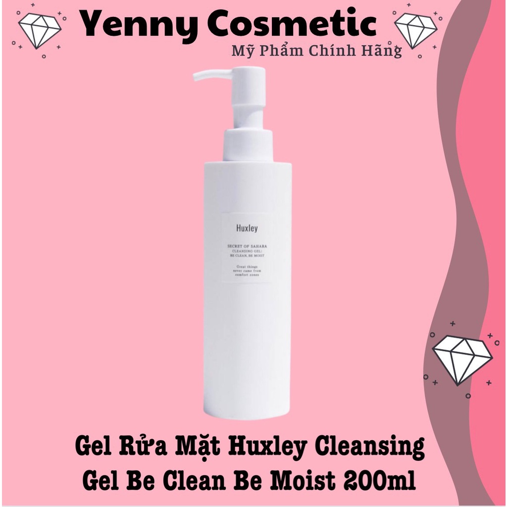 Gel Rửa Mặt Huxley Cleansing Gel Be Clean Be Moist 200ml