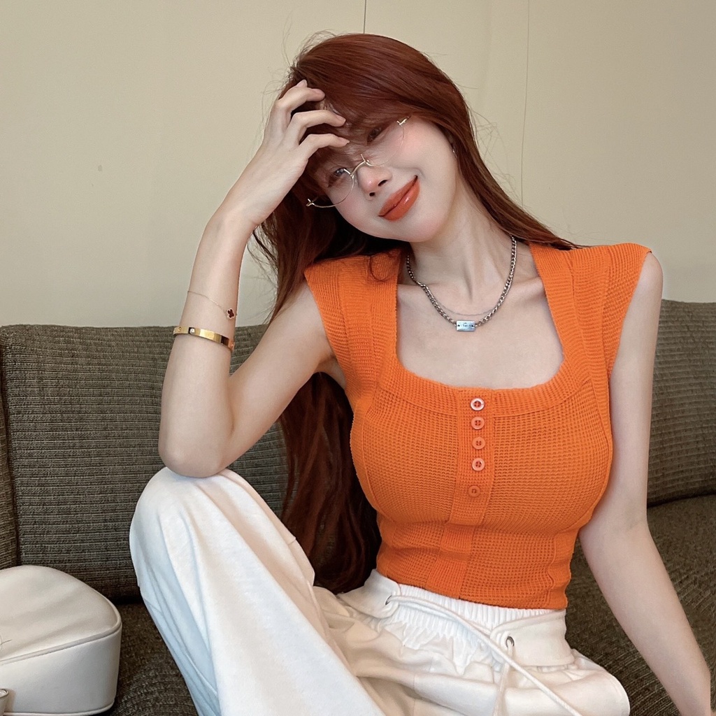 Áo len dệt kim tay hến