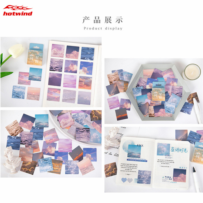 Hộp 46 Miếng Dán Trang Trí Hình Đám Mây Xinh Xắn