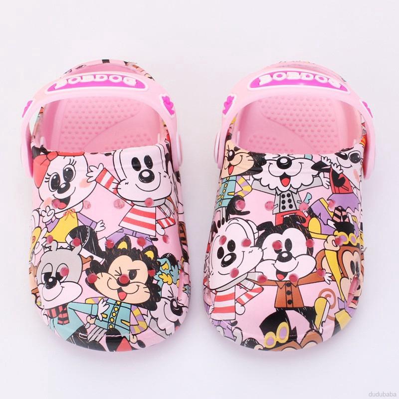 Dép Quai Ngang Chống Trượt In Hình Chuột Mickey Cho Bé