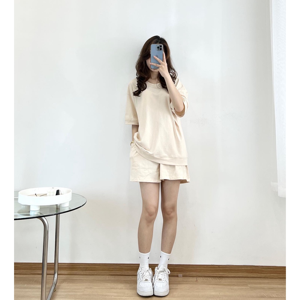 Sét quần áo thun trơn  thời trang nữ Miho house