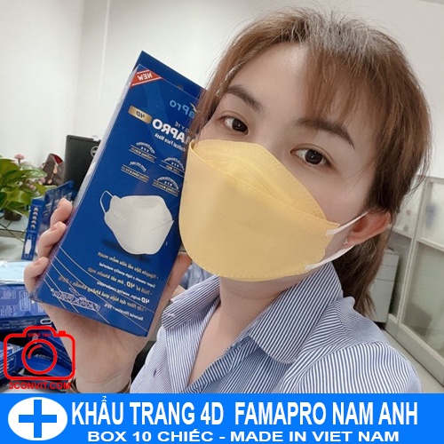 Hộp 10 khẩu trang 4D Cao Cấp Tiêu Chuẩn KF94 FAMAPRO