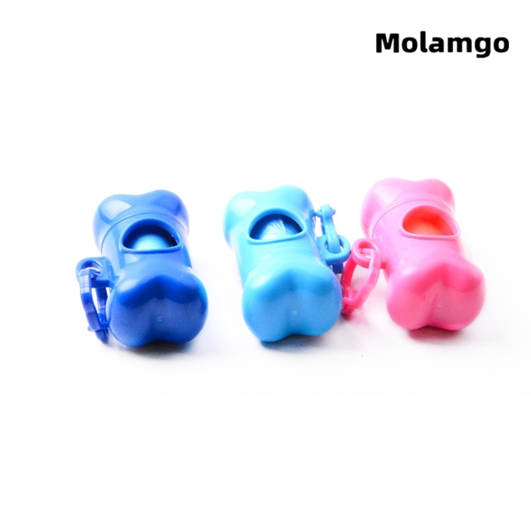 MOLAMGO Environmentally Friendly Bone Shape Box with Garbage Bag for pet