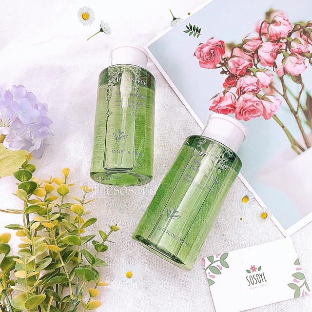 [ Date 2023] Nước Tẩy Trang Trà Xanh Innisfree Green Tea Cleasing Water 300ml