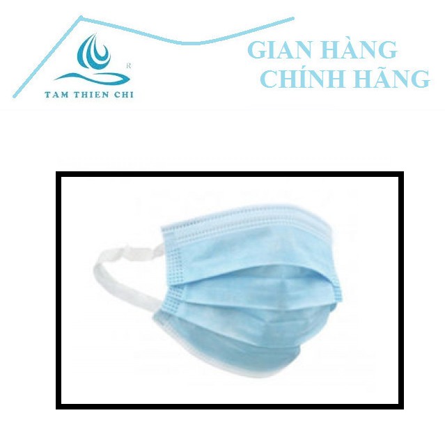 Khẩu trang 4 lớp kháng khuẩn chuẩn vải lọc TamThienChi hộp 50 cái