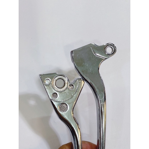 Cặp tay thắng xiken lắp xe Vespa Sprint màu sáng bóng không gỉ