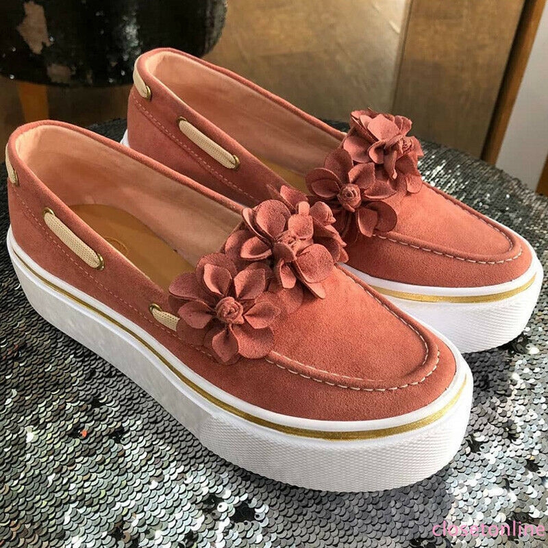 Giày búp bê đính hoa xinh xắn dành cho nữ