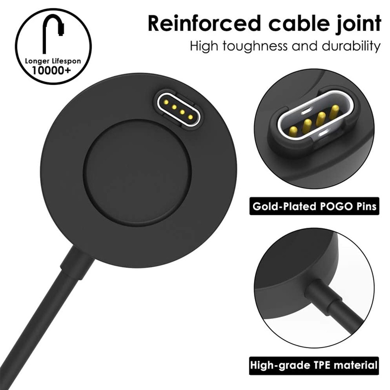 Cáp Sạc USB Cho Đồng Hồ Thông Minh Garmin Fenix 5/5S/5X Plus 6/6S/6X Pro Sapphire Venu Vivoactive 4/3 945 245 45 Quatix 5