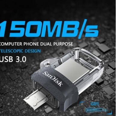 Thẻ Nhớ Sandisk Ultra Dual Drive M3.0 Otg 32gb 64gb 128gb Lên Đến 150mbps