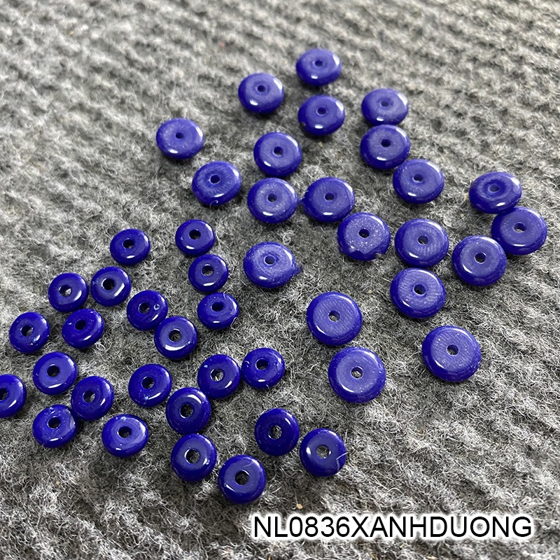 5 mảnh đệm nhựa tròn 6mm-8mm nguyên liệu làm trâm làm trang sức cổ trang cosplay cổ phục