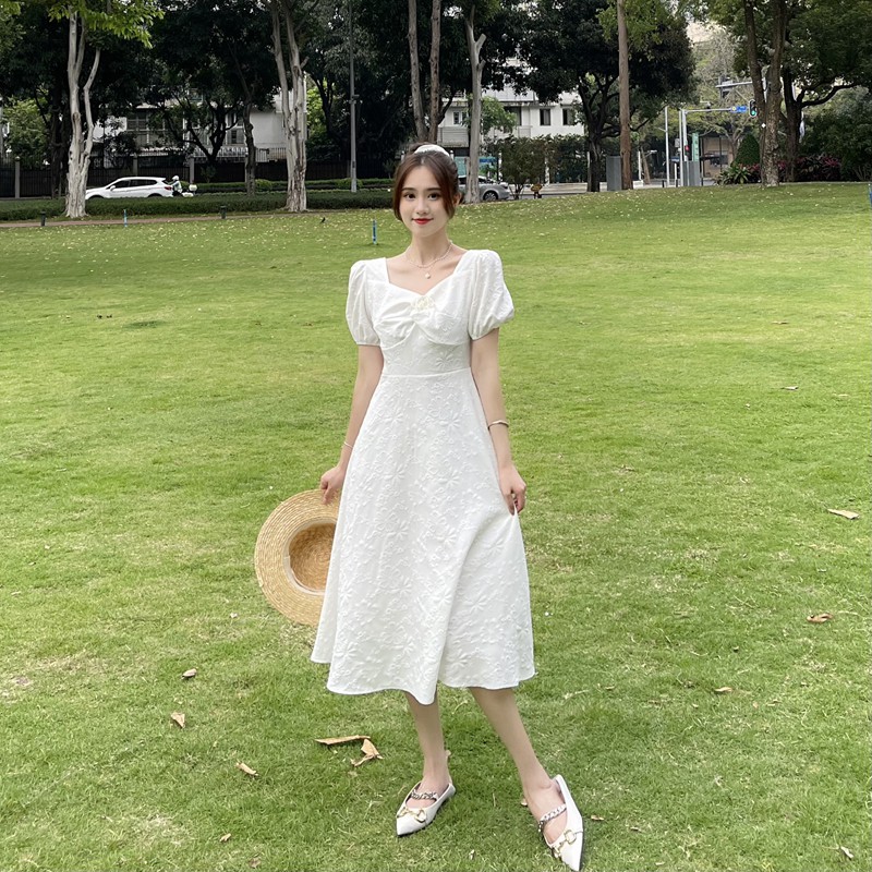[MỚI NHẤT] Váy trắng nữ mẫu mới nhất hàng Quảng Châu cao cấp V148 (KÈM ẢNH THẬT) | BigBuy360 - bigbuy360.vn