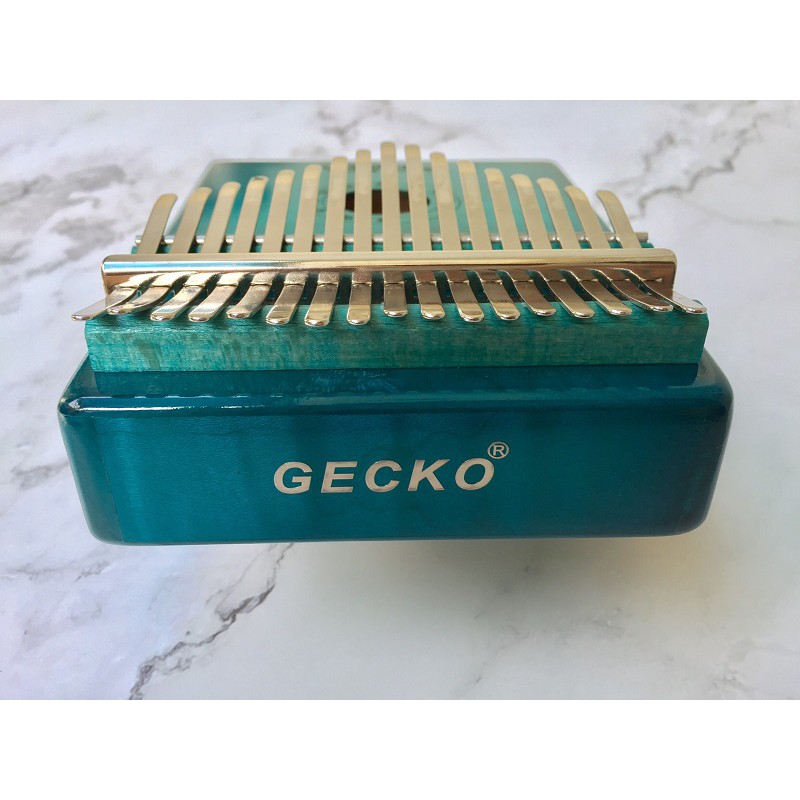 Đàn Kalimba Gecko 17 Phím Gỗ Phong Vân Hổ Classic Xanh MC-BL