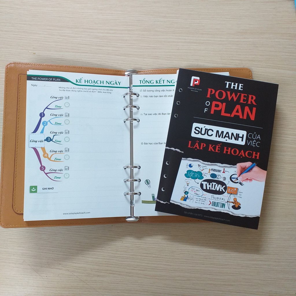 Combo 2 cuốn sổ tây lập kế hoạch The Power Of Plan