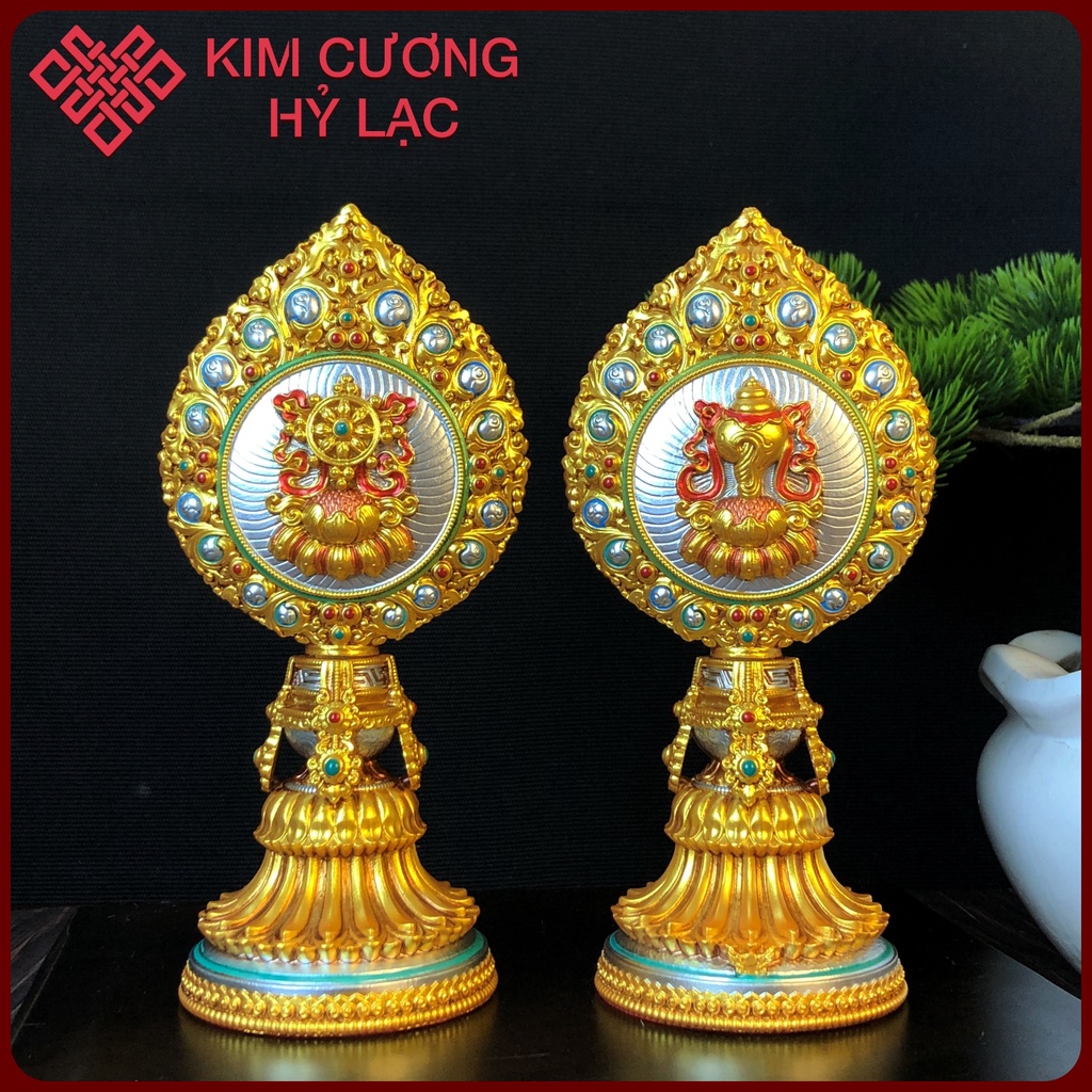 Bát Cát Tường  Mật Tông [Kim Cương Hỷ Lạc] 18 Cm