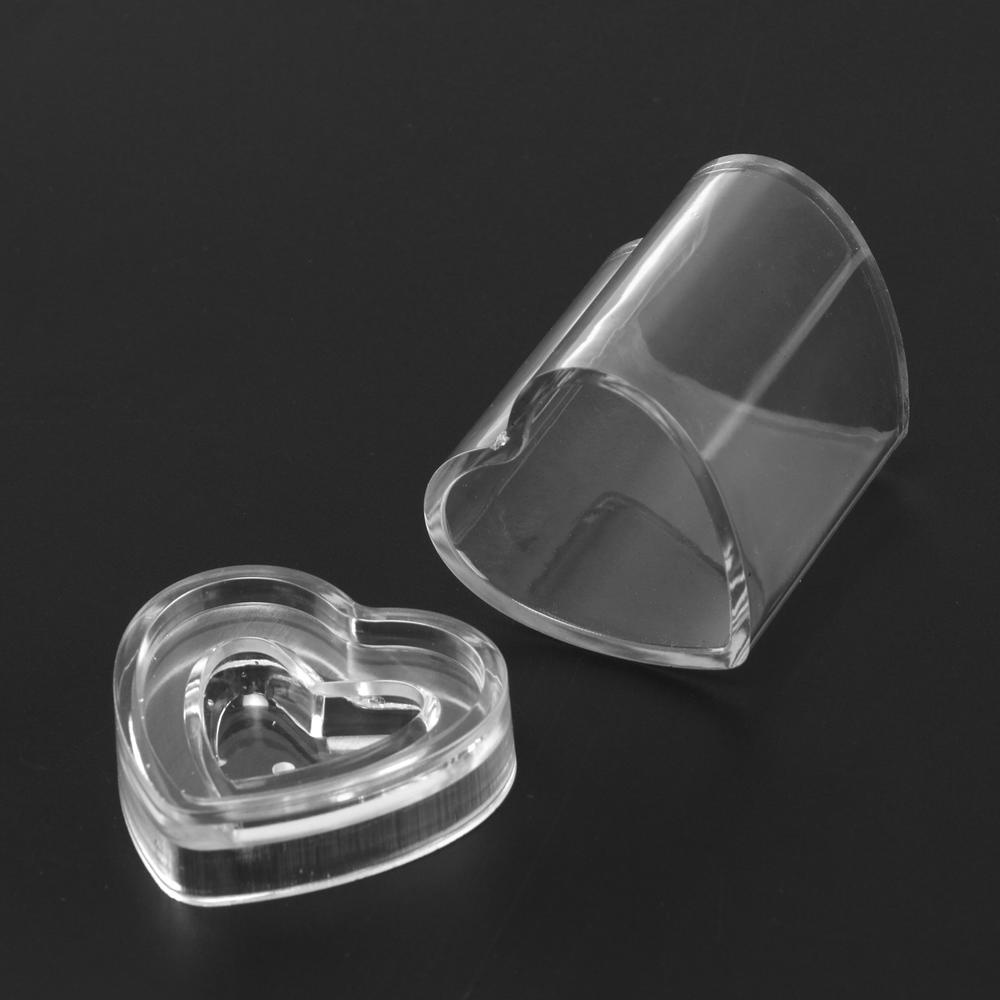 Khuôn Nhựa Acrylic Tạo Hình Làm Nến/Xà Phòng Hình Trái Tim 3D DIY