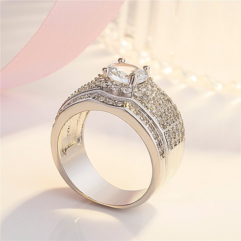 Nhẫn bạc 925 đính đá sang trọng cho nam Aifei S1