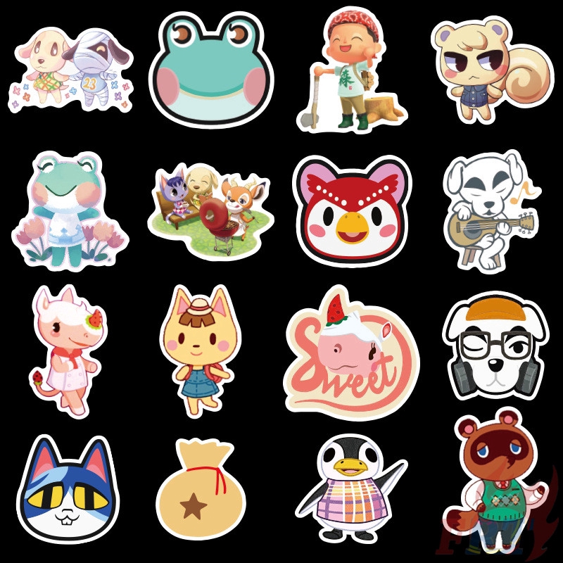 100Pcs/Set ❉ Animal Crossing - Series A Anime Stickers ❉ Waterproof DIY Decals Doodle Stickers
