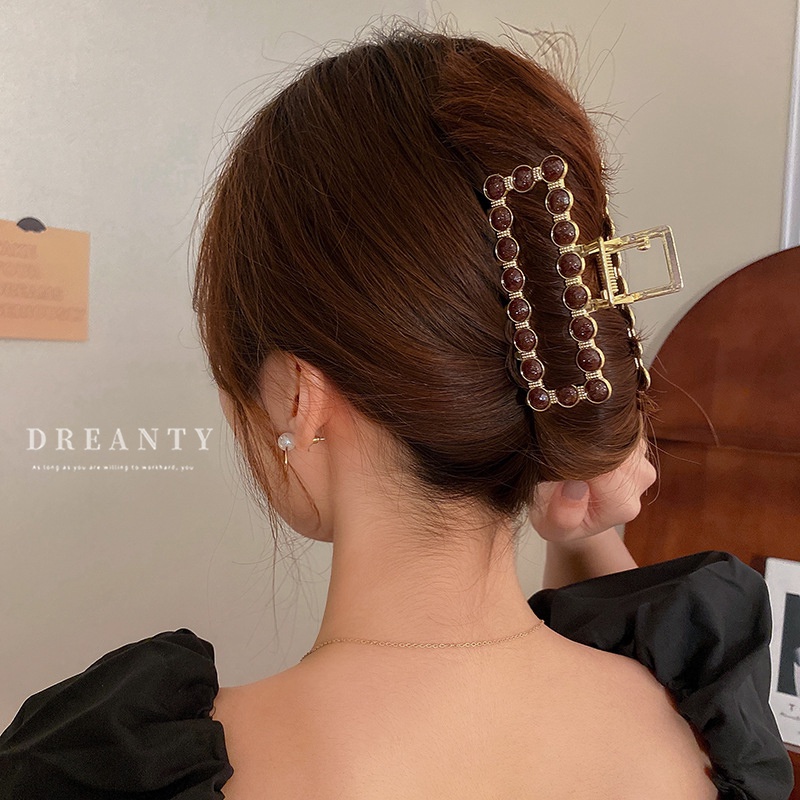 Kẹp Kim Loại Hình Học Đơn Giản Thời Trang Cao Cấp