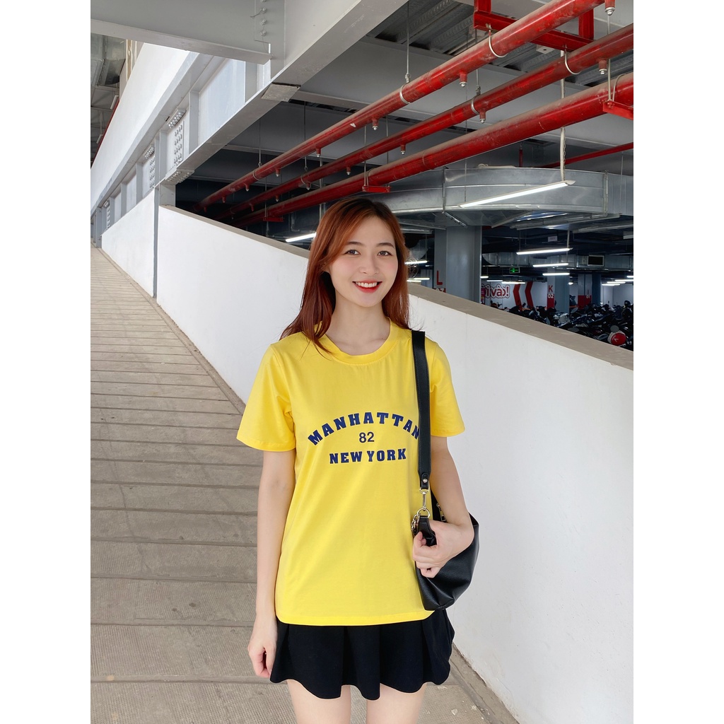 Áo thun vàng HALAN NEW YORK phông cotton cao cấp chính hãng