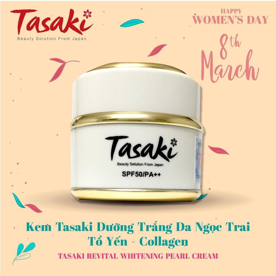 KEM TASAKI DƯỠNG TRẮNG DA NGỌC TRAI - TỔ YẾN - COLLAGEN 20GR