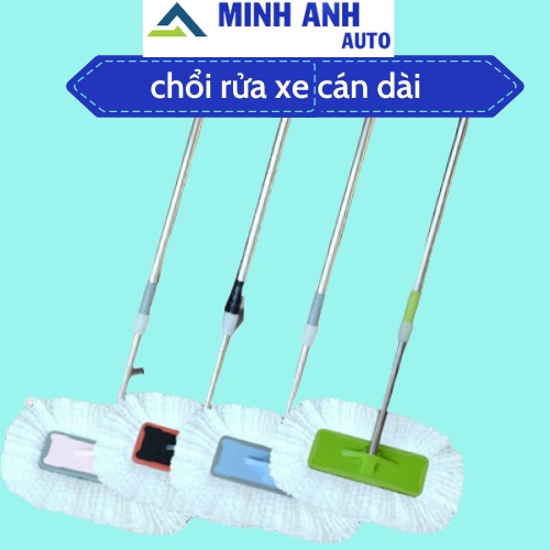 Chổi Cán Dài Lau Rửa Xe Ô TÔ Chuyên Dụng Sợi Lông Dầu Cực Mềm