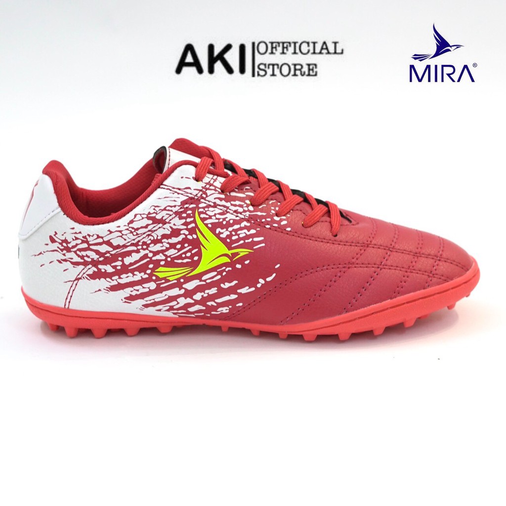 Giày đá bóng cỏ nhân tạo Mira Power Đỏ thể thao nam chính hãng nhẹ mềm - PE001