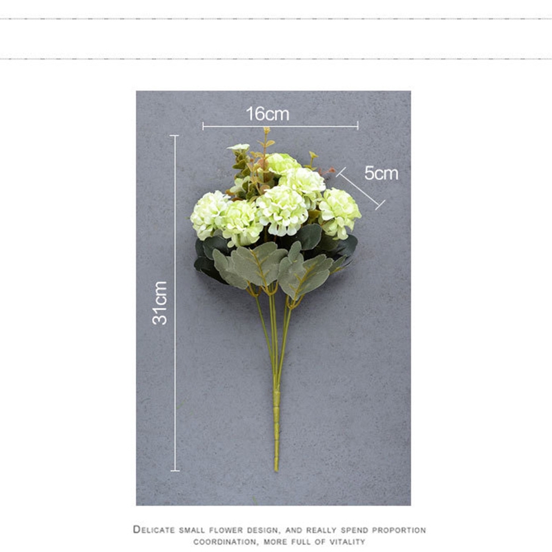 Bó Hoa Cẩm Tú Cầu Giả 10 Bông Dùng Trang Trí