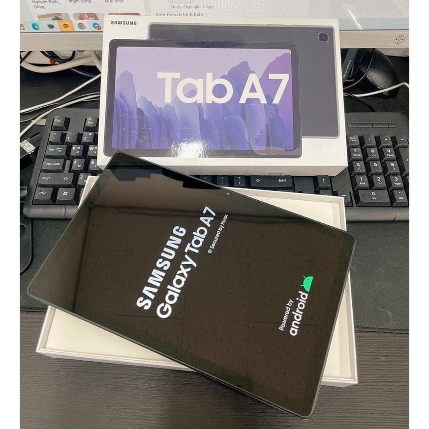 Máy tính bảng Samsung Tab A7 Lite -Xem phim-Đọc báo-Giải trí Fullbox Nguyên seal Bảo hành 12 tháng 1 đổi 1