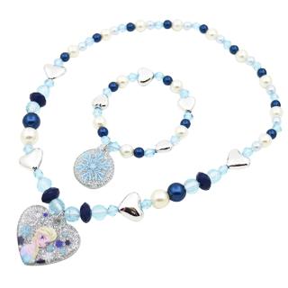 DISNEY (Mới) Bộ búp bê hoạt hình công chúa Elsa và vòng tay cho bé gái