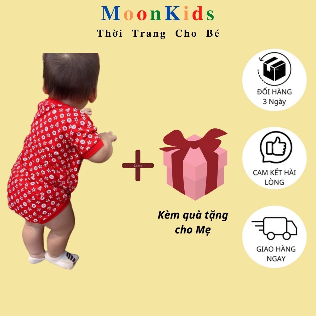 Bộ Cộc Tay Quần ChipHoa văn LV Chất Thun Lạnh Cao Cấp Siêu Mềm Mịn Mát,Bộ Chip bé Trai,bộ Chip MinkyMom cho bé,KÈM QUÀ